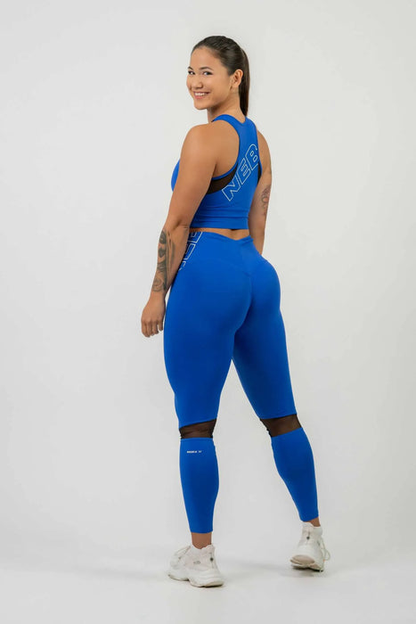 NEBBIA FIT Active High Waist Leggings/Träningstights, blue
