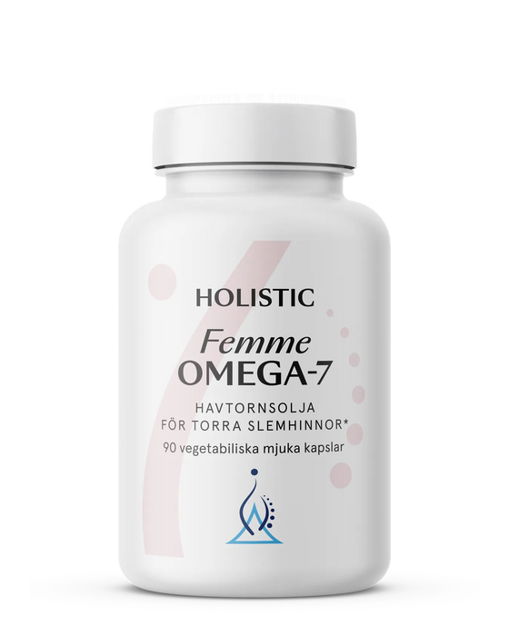 Holistic Femme Omega-7 havtornsolja, 90 kapslar