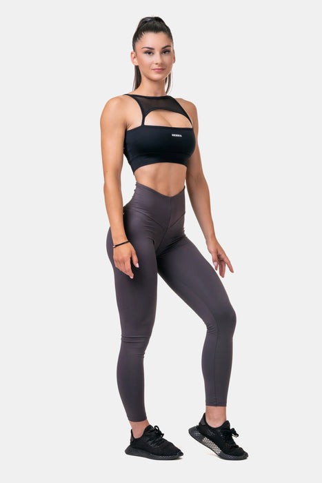 NEBBIA Classic HERO High Waist Leggings/Träningstights, marron