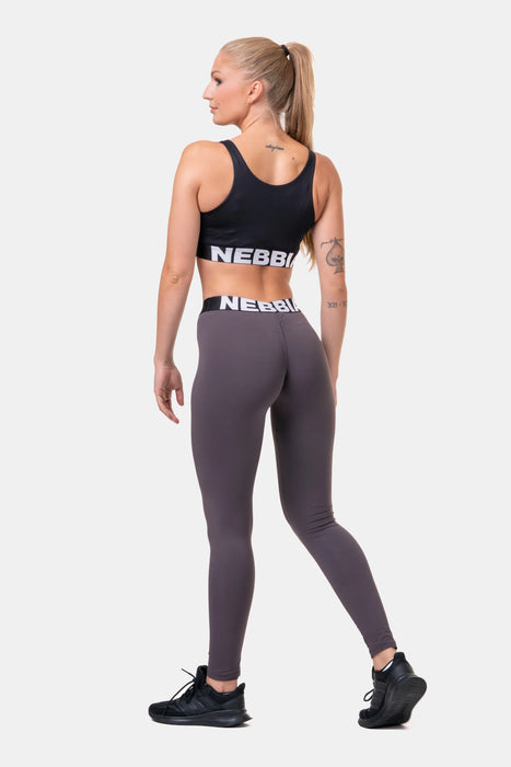 NEBBIA Squat HERO Scrunch Butt leggings/Träningstights, marron