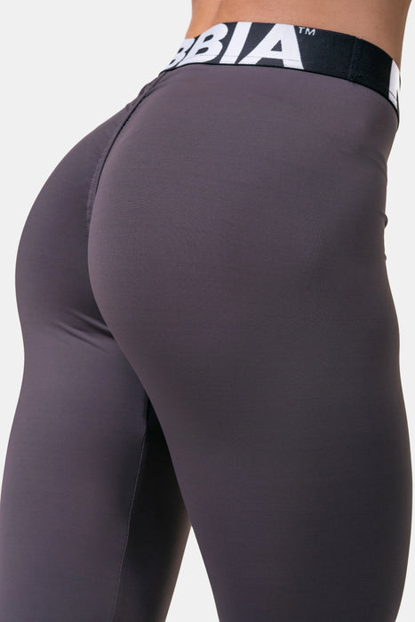 NEBBIA Squat HERO Scrunch Butt leggings/Träningstights, marron