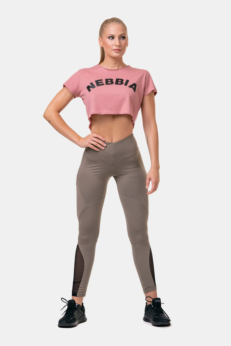 NEBBIA Fit & Smart High Waist Tights/Träningstights, mocha