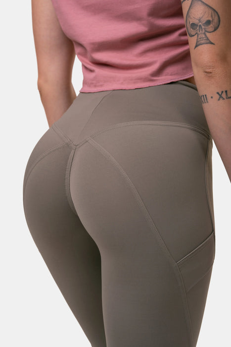 NEBBIA Fit & Smart High Waist Tights/Träningstights, mocha