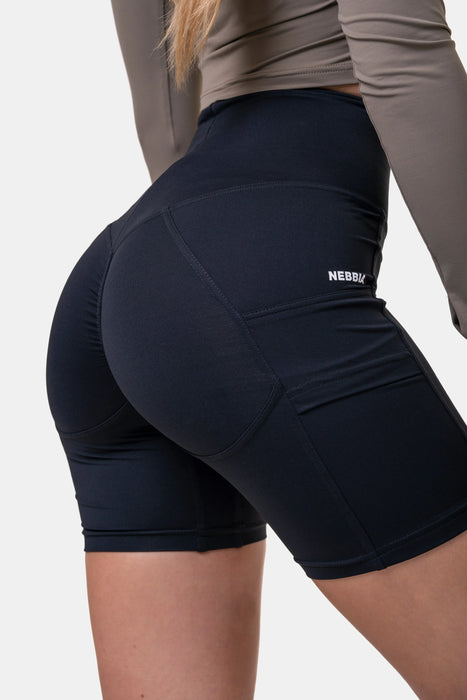 NEBBIA Fit Smart Biker Shorts/träningsshorts, black