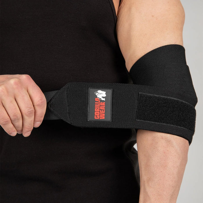 Gorilla Wear Elbow Wraps, black
