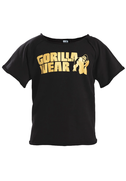 Gorilla Wear Classic Workout Top T-shirt, black/gold