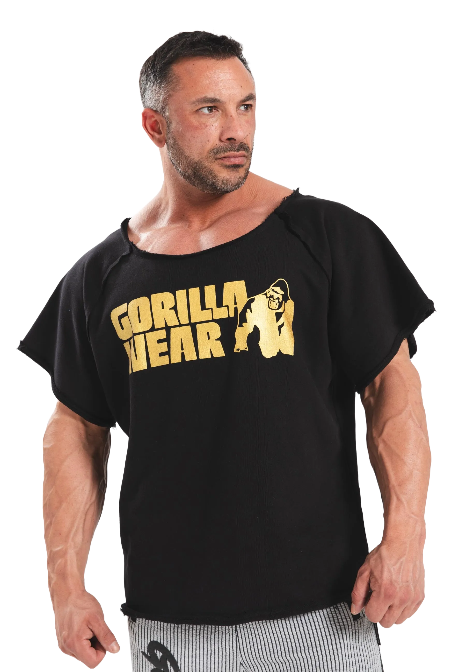 Gorilla Wear Classic Workout Top T-shirt, black/gold