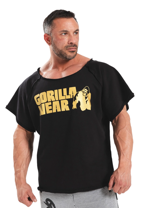 Gorilla Wear Classic Workout Top T-shirt, black/gold