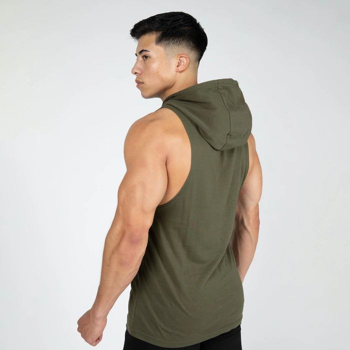 Gorilla Wear - Rogers Hooded Tank Top, army green