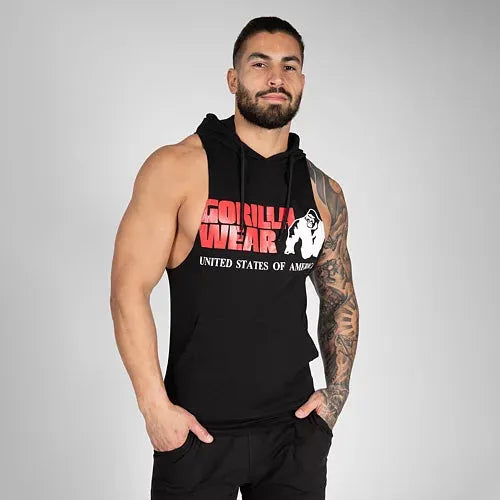 Gorilla Wear - Rogers Hooded Tank Top, black