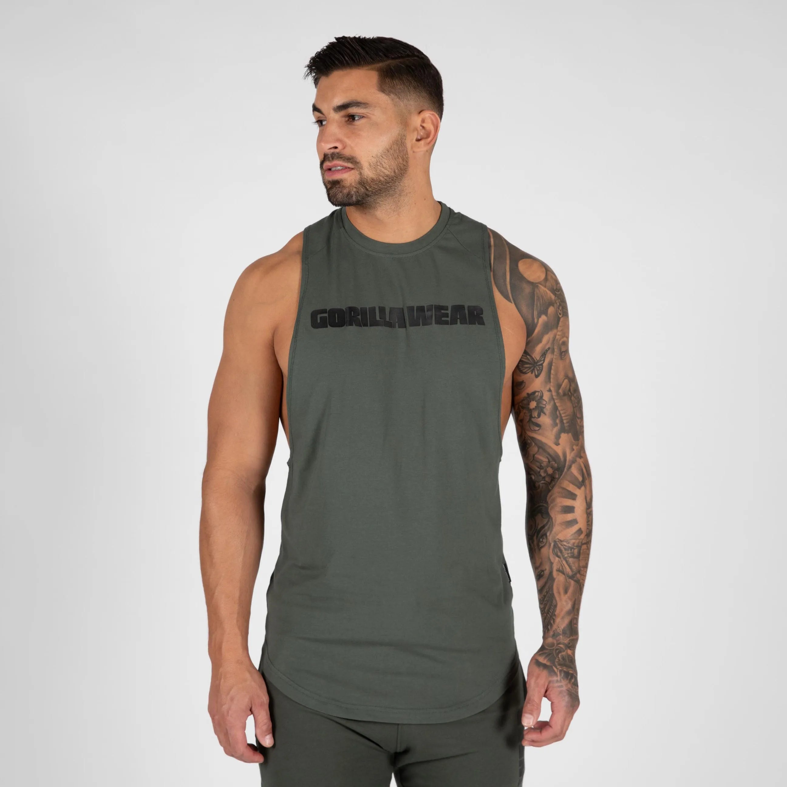 Gorilla Wear - Milo Drop Armhole Tank Top/Linne, green