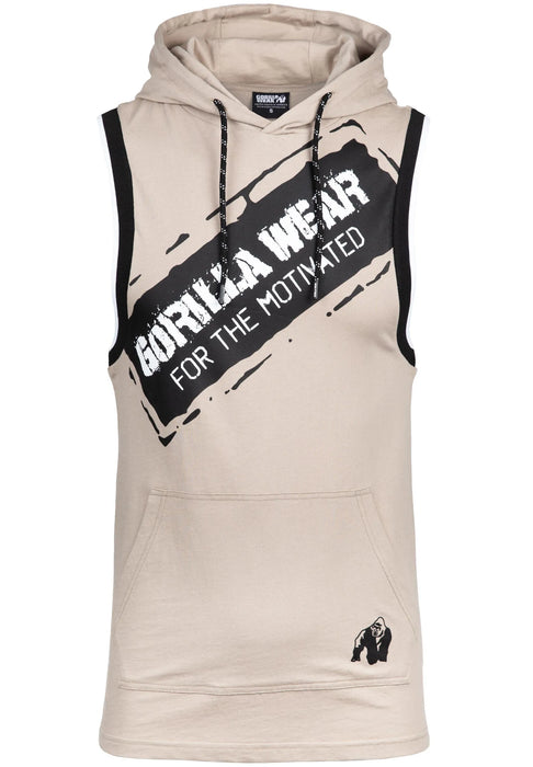 Gorilla Wear Loretto Hooded Tank Top, beige