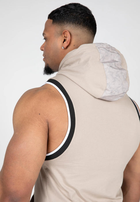 Gorilla Wear Loretto Hooded Tank Top, beige