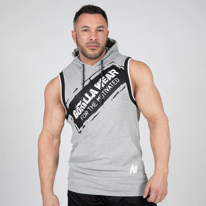 Gorilla Wear Loretto Hooded Tank Top, grey melange