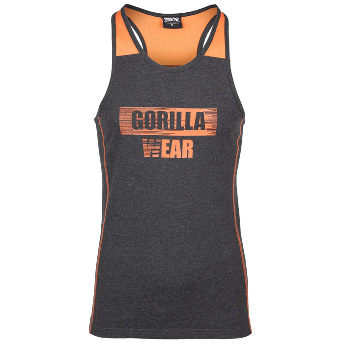 Gorilla Wear - Wallace Tank Top/Linne, grey/orange