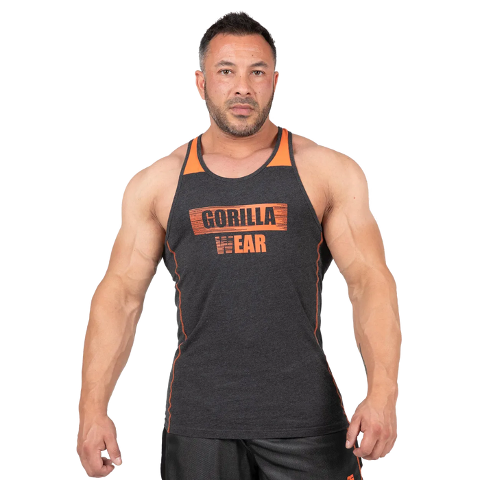 Gorilla Wear - Wallace Tank Top/Linne, grey/orange