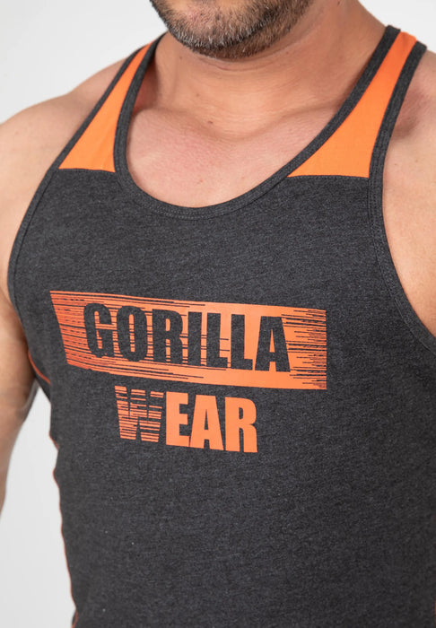 Gorilla Wear - Wallace Tank Top/Linne, grey/orange