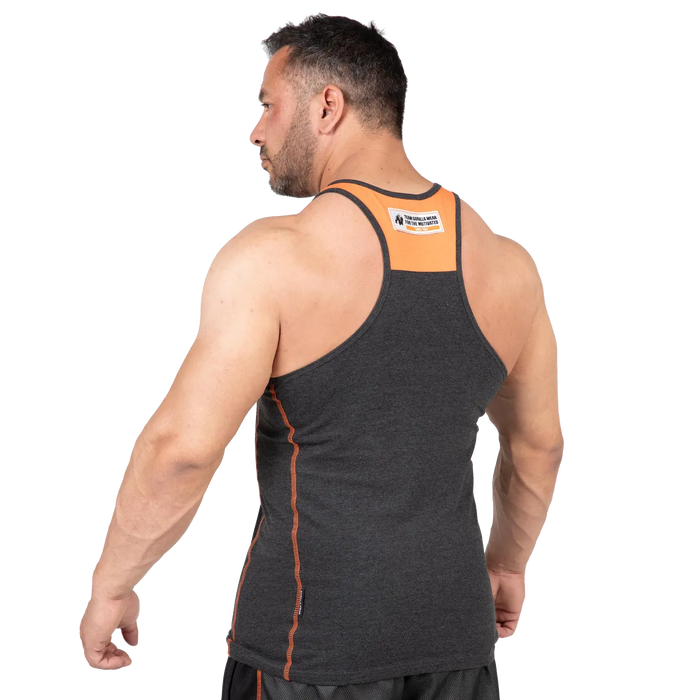 Gorilla Wear - Wallace Tank Top/Linne, grey/orange