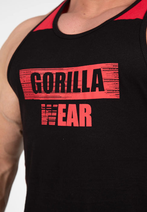 Gorilla Wear - Wallace Tank Top/Linne, black/red