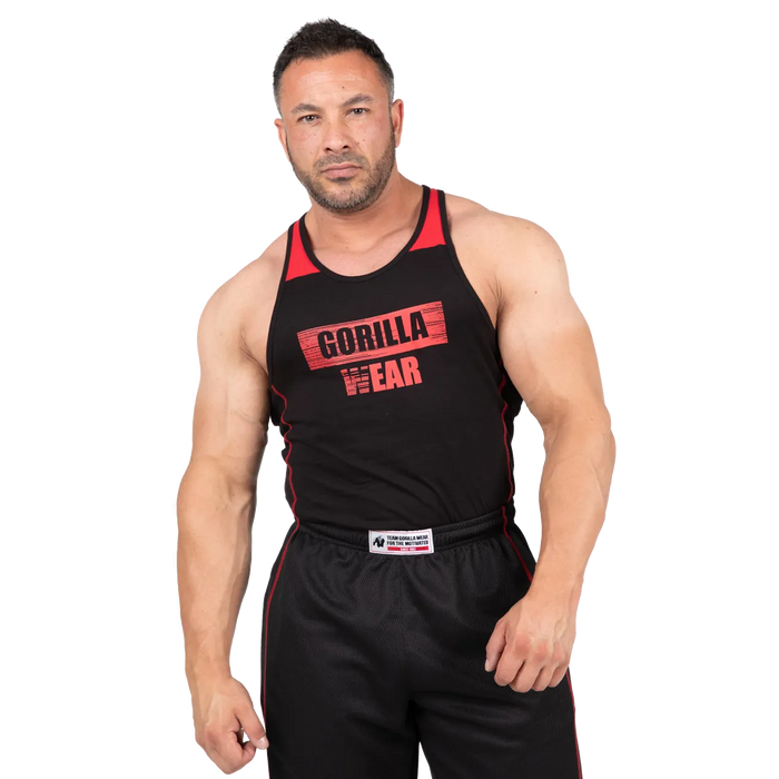 Gorilla Wear - Wallace Tank Top/Linne, black/red