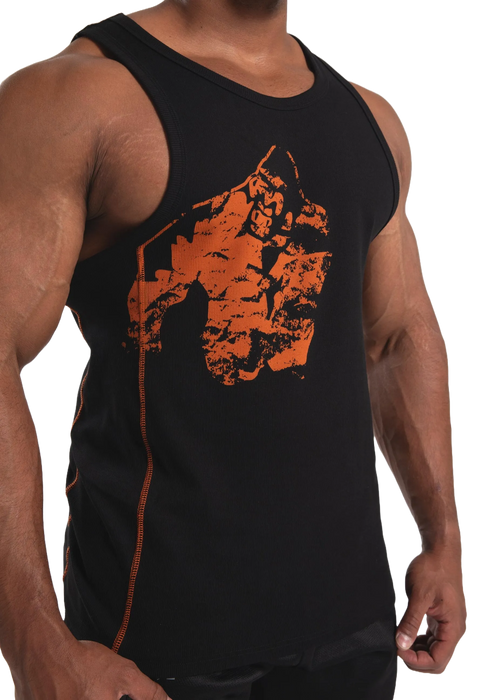 Gorilla Wear - Monterey Tank Top/Linne, black/orange