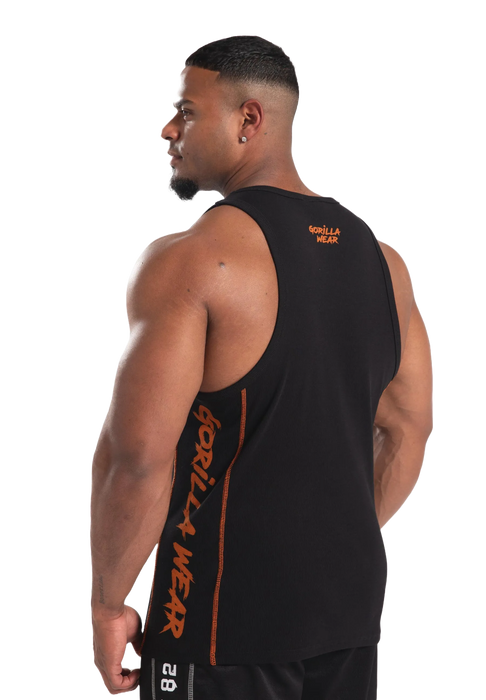 Gorilla Wear - Monterey Tank Top/Linne, black/orange