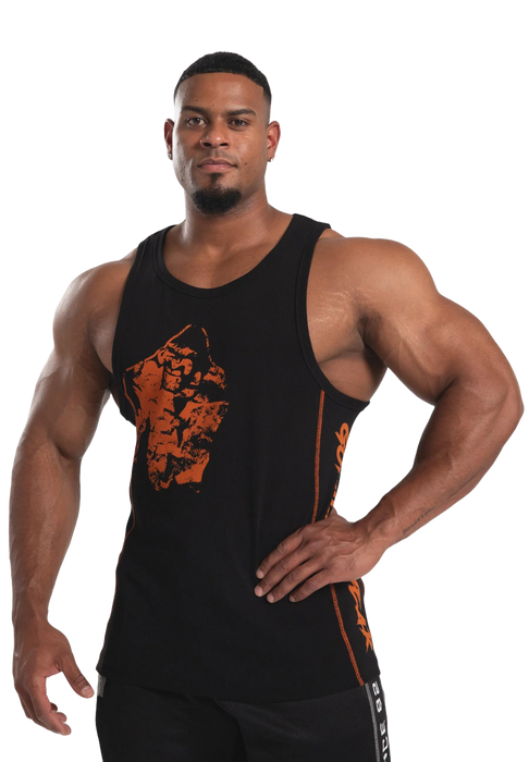 Gorilla Wear - Monterey Tank Top/Linne, black/orange