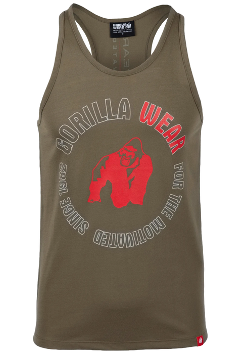 Gorilla Wear Lafayette Racerback Tank Top/Linne, army green