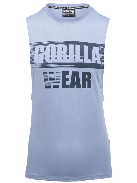 Gorilla Wear Lopez Drop Armhole Tank Top/Linne, stonewash blue