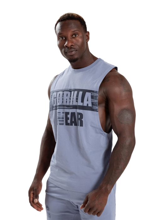 Gorilla Wear Lopez Drop Armhole Tank Top/Linne, stonewash blue