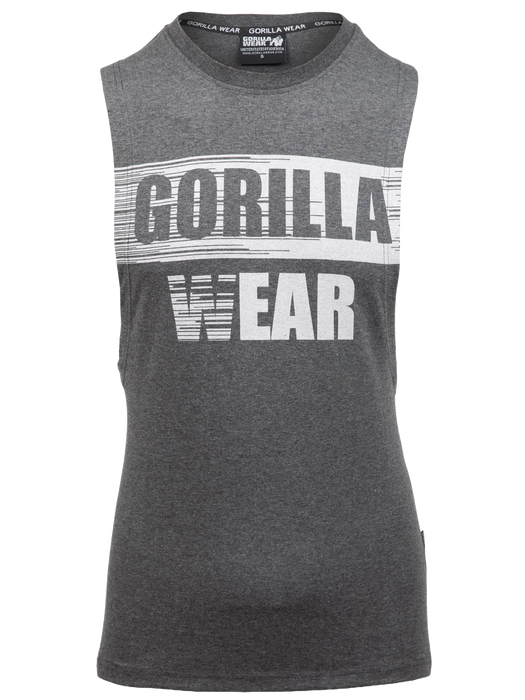 Gorilla Wear Lopez Drop Armhole Tank Top/Linne, dark grey melange