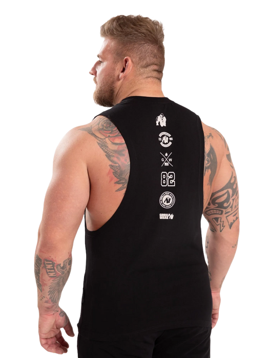 Gorilla Wear Lopez Drop Armhole Tank Top/Linne, black