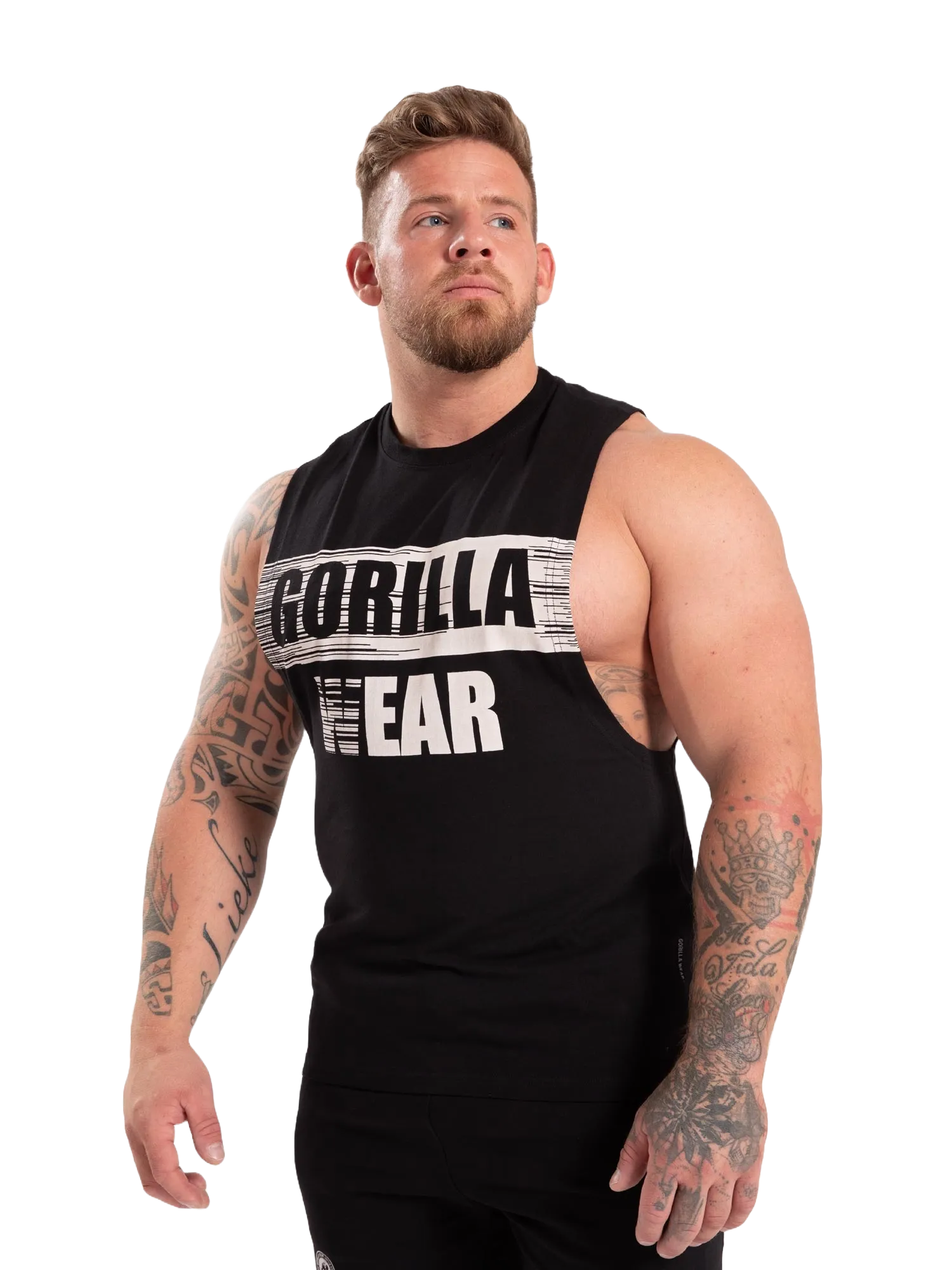 Gorilla Wear Lopez Drop Armhole Tank Top/Linne, black