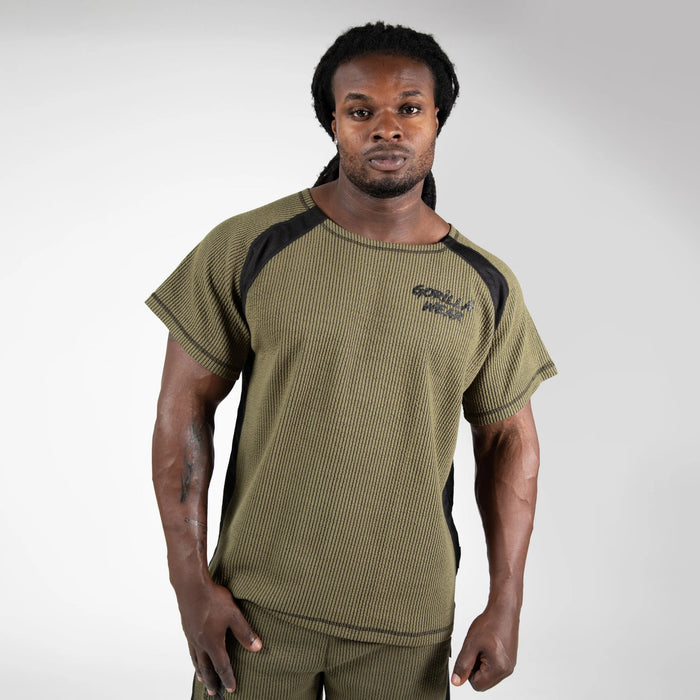 Gorilla Wear Augustine Old School Work Out Top T-shirt, army green