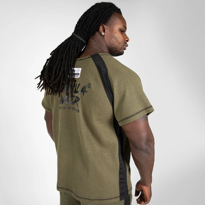Gorilla Wear Augustine Old School Work Out Top T-shirt, army green