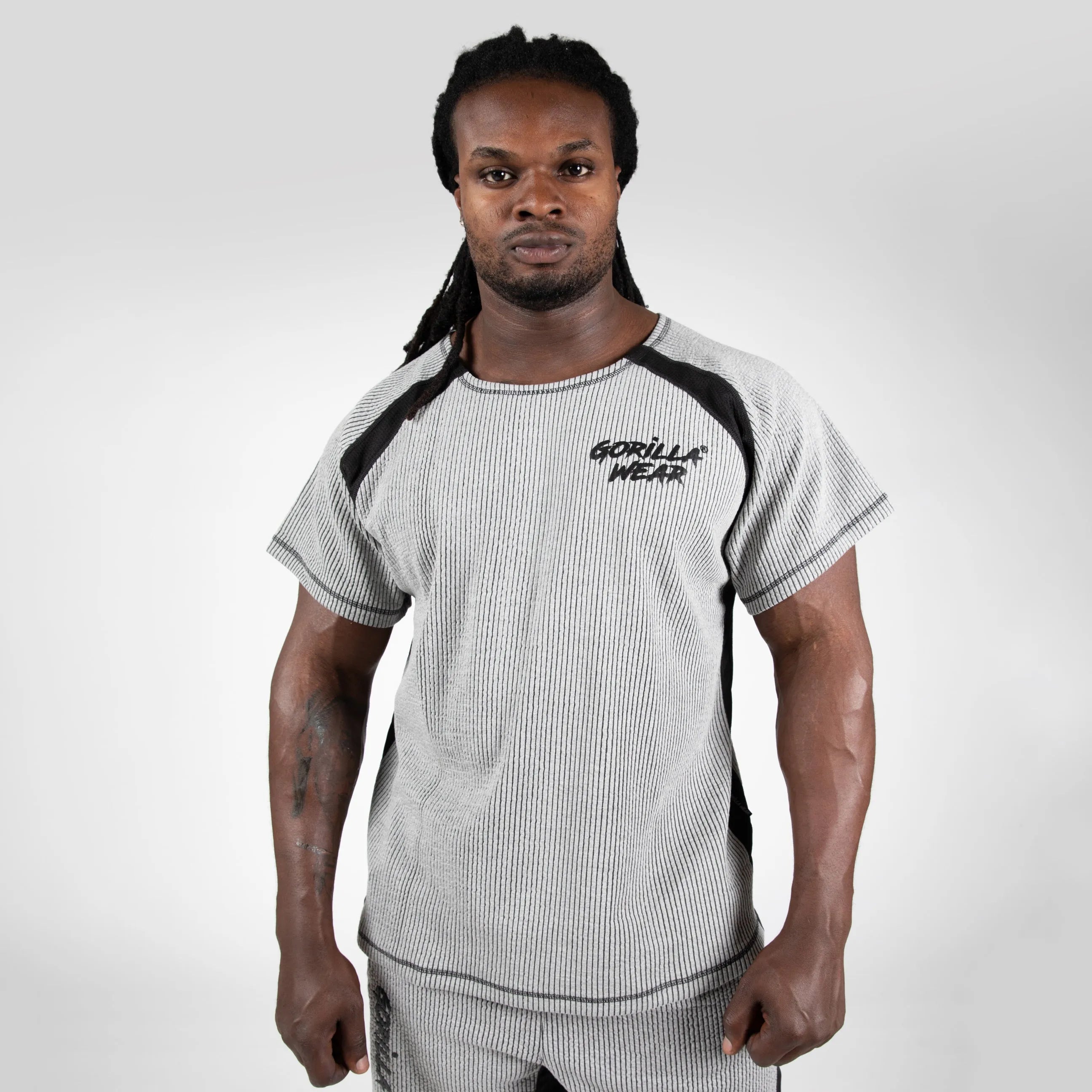 Gorilla Wear Augustine Old School Work Out Top T-shirt, grey