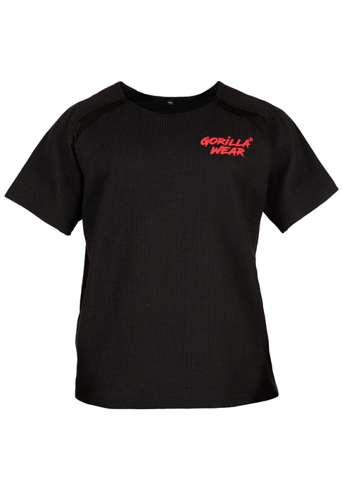 Gorilla Wear Augustine Old School Work Out Top T-shirt, black/red
