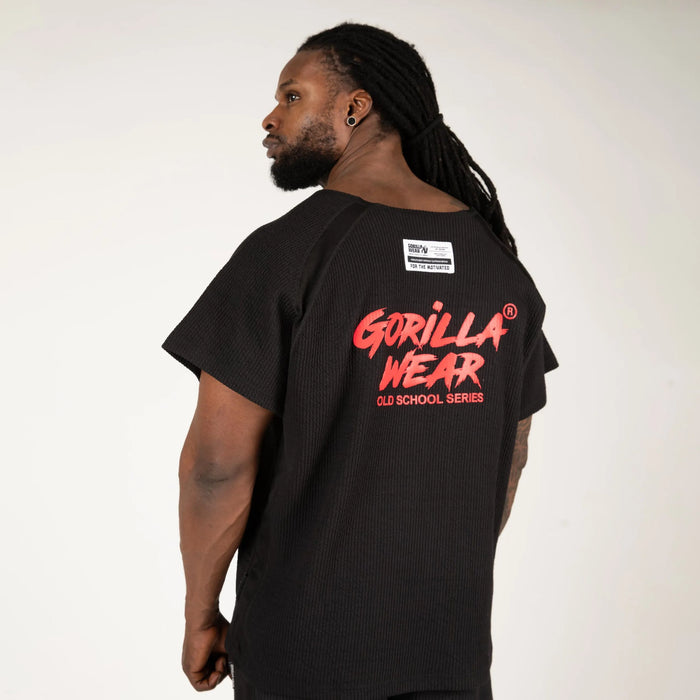 Gorilla Wear Augustine Old School Work Out Top T-shirt, black/red