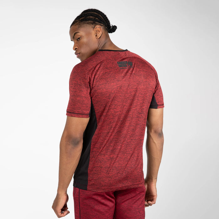 Gorilla Wear Fremont T-Shirt, burgundy red/black