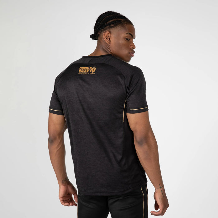 Gorilla Wear Fremont T-Shirt, black/gold