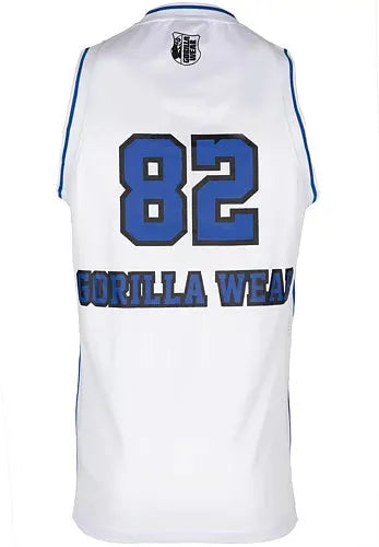 Gorilla Wear - San Mateo Jersey Tank Top/Linne, white/blue