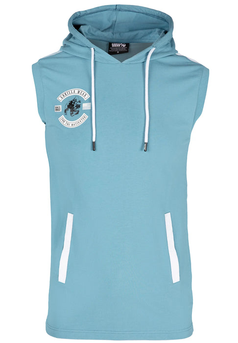 Gorilla Wear - Oswego S/L Hooded T-Shirt, blue