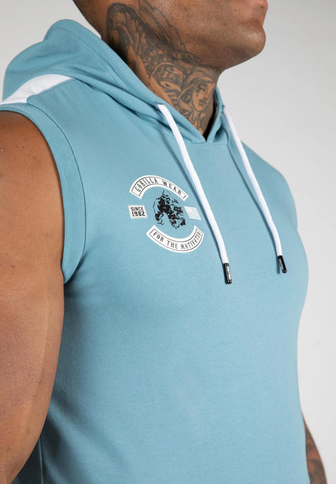 Gorilla Wear - Oswego S/L Hooded T-Shirt, blue