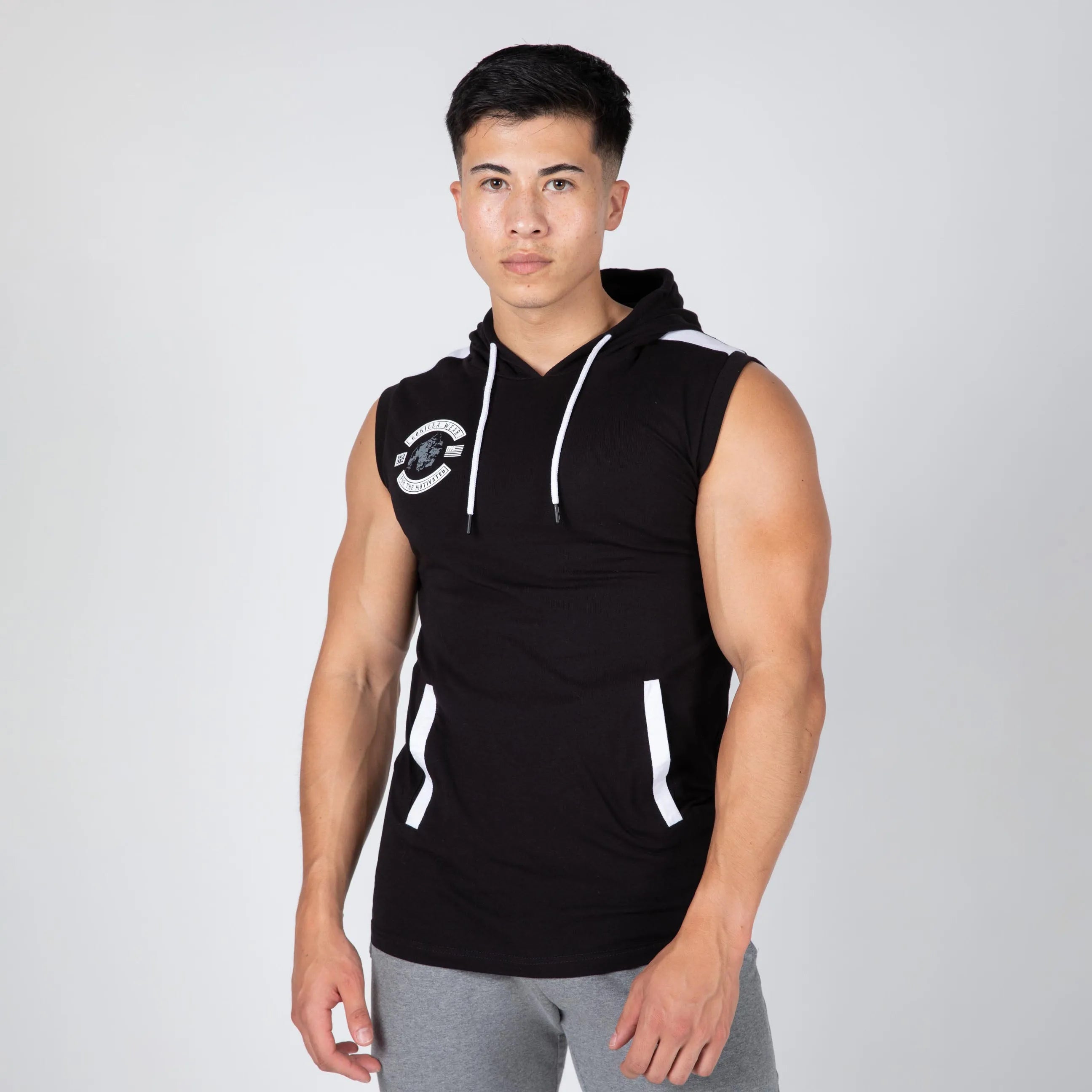 Gorilla Wear - Oswego S/L Hooded T-Shirt, black