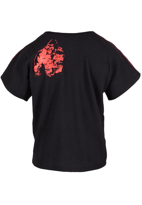 Gorilla Wear Buffalo Old School Workout Top T-shirt, black/red