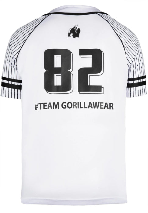 Gorilla Wear 82 Baseball Jersey T-shirt, white