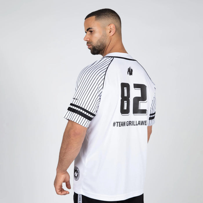 Gorilla Wear 82 Baseball Jersey T-shirt, white