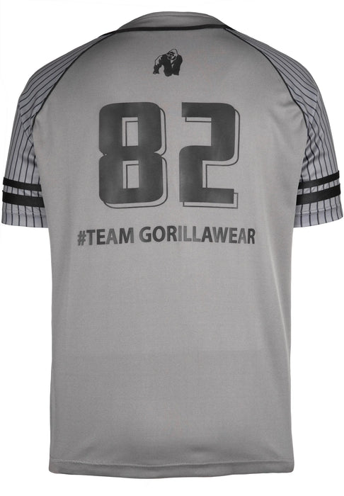 Gorilla Wear 82 Baseball Jersey T-shirt, grey