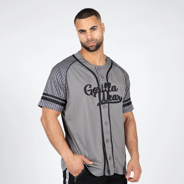 Gorilla Wear 82 Baseball Jersey T-shirt, grey