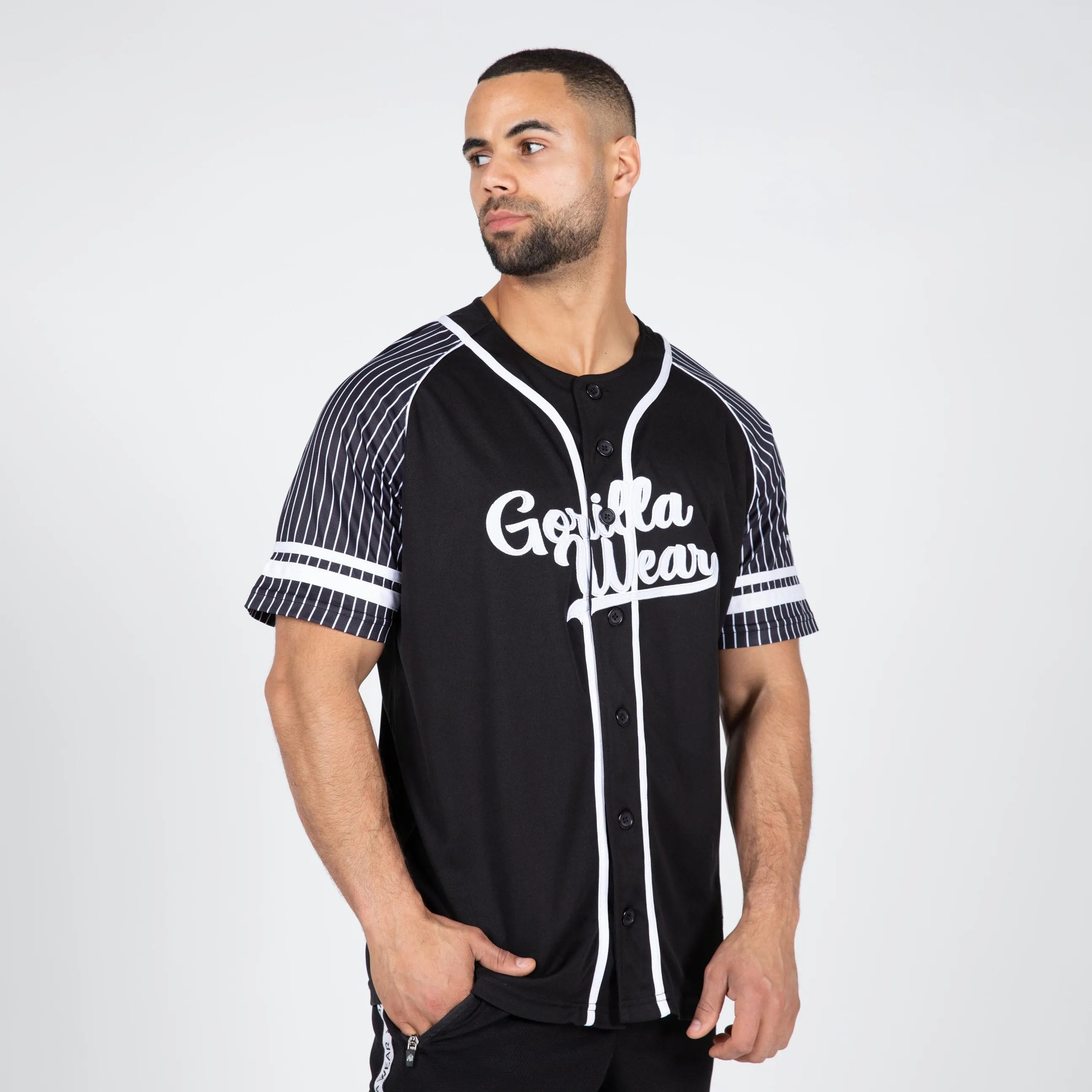 Gorilla Wear 82 Baseball Jersey T-shirt, black